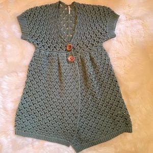 Free People Boho Crochet Summer Cardigan